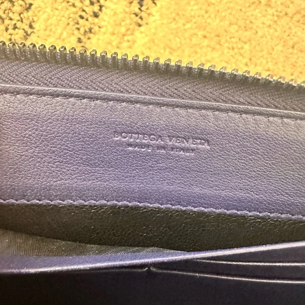 Bottega Veneta Intrecciato Zip Around Wallet